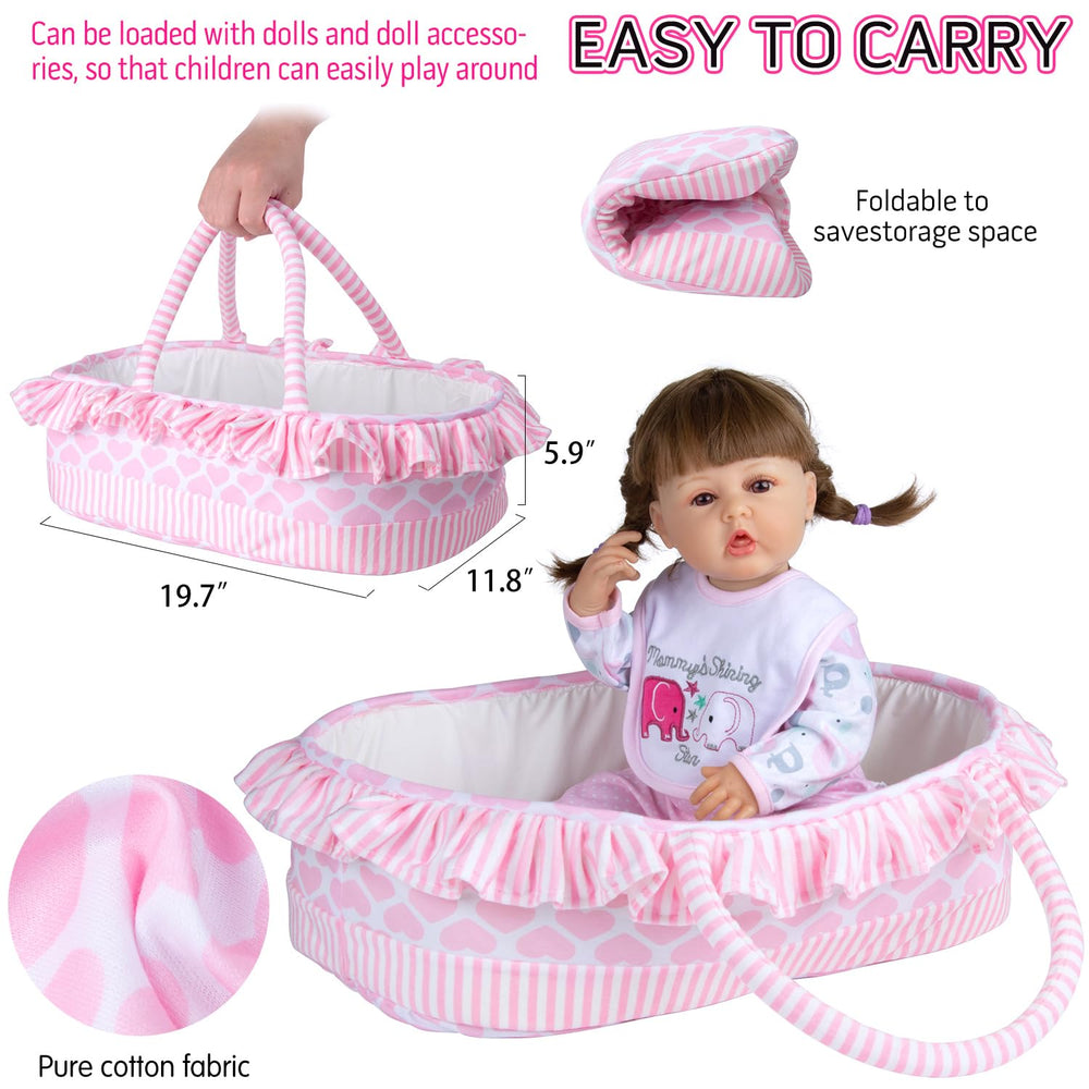 Pedolltree pink-dot pants for adorable doll outfits and play.