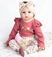 Pedolltree Reborn doll clothes pants, comfy layer for 22-inch dolls
