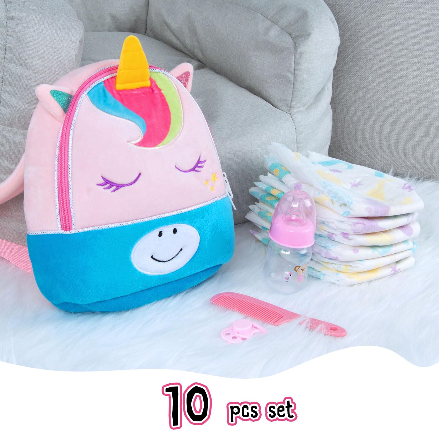 Pedolltree comb keeps doll hair tidy during playtime.