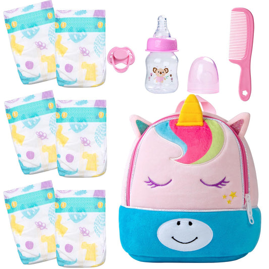 Pedolltree reborn doll diaper bag backpack ready for on-the-go pretend play.
