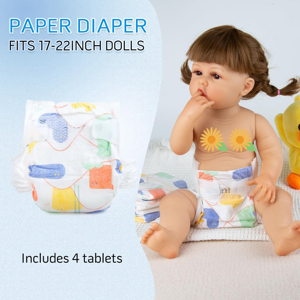 Pedolltree socks offer soft, durable footwear for 17-22 inch dolls.