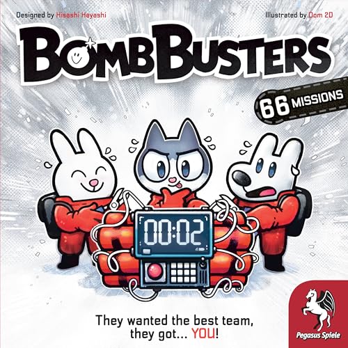 Pegasus Spiele Bomb Busters cooperative play, intense teamwork to solve timed challenges.