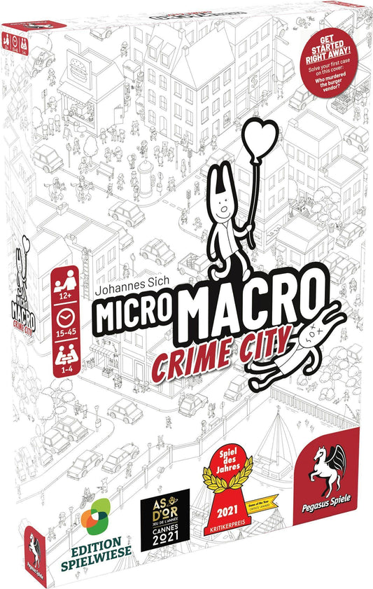 Pegasus Spiele MicroMacro Crime City board for immersive detective play.