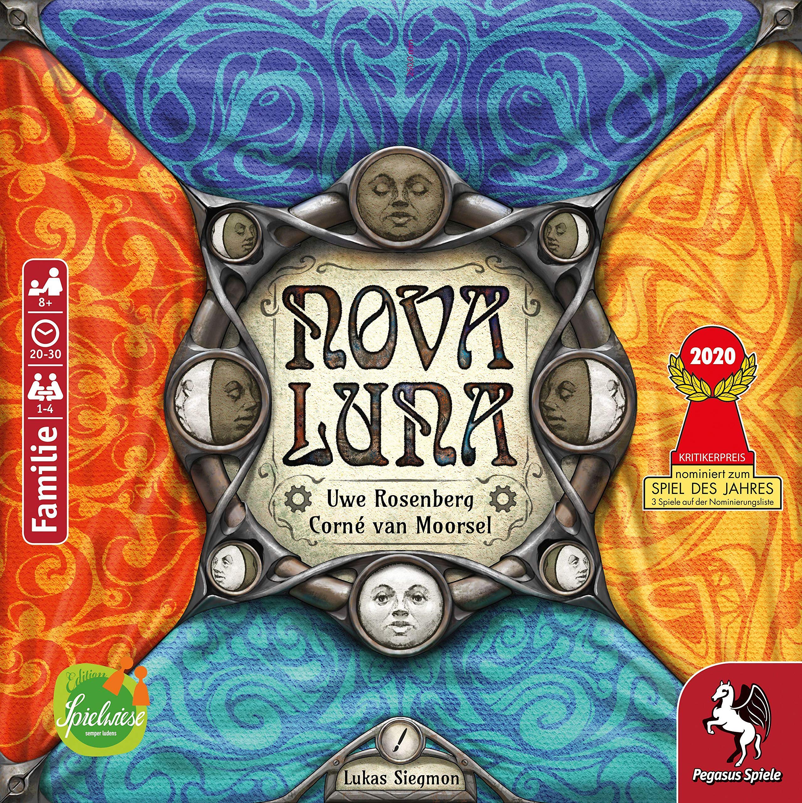 Nova Luna cover art by Pegasus Spiele invites family game night