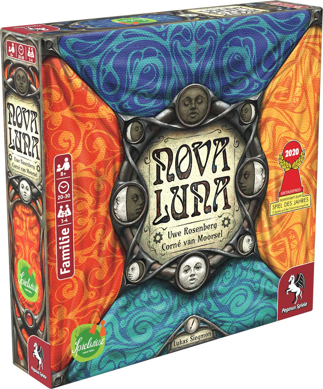 Nova Luna moon clock display highlights phases guiding strategy