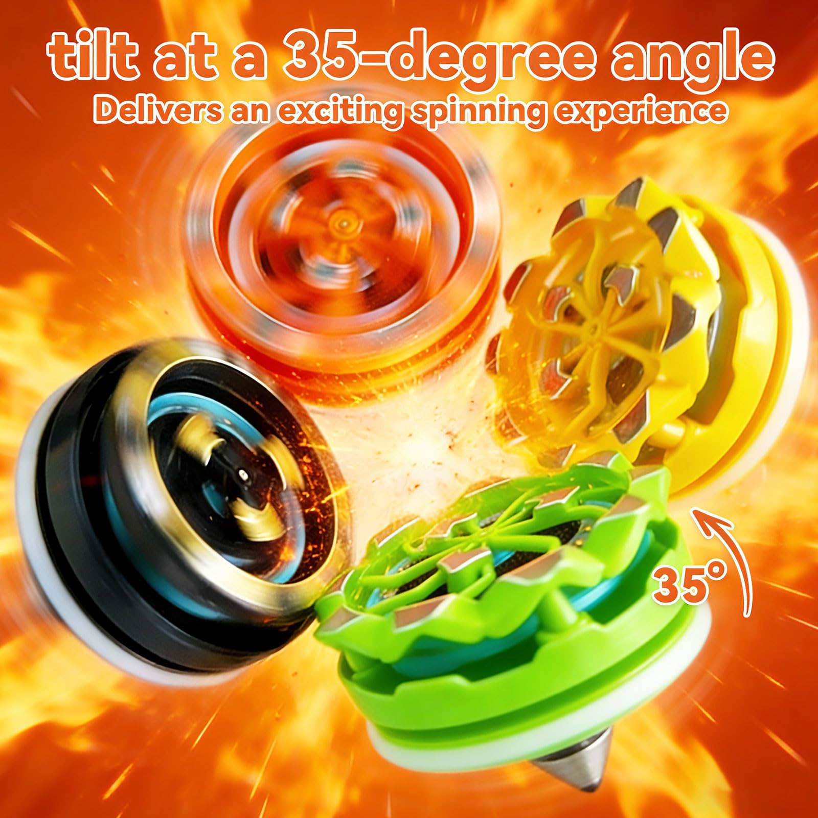 Pegxtwu Fireworks Fingertip Gyro for beyblade battles sparks playful competition.