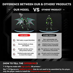 Pekuality movable joints: pose figures in action-packed stances.