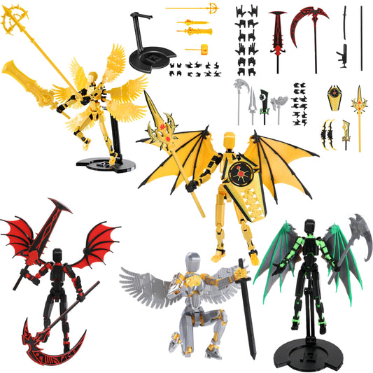 Pekuality T13 Figure Set: assembled figures ready for desktop display.