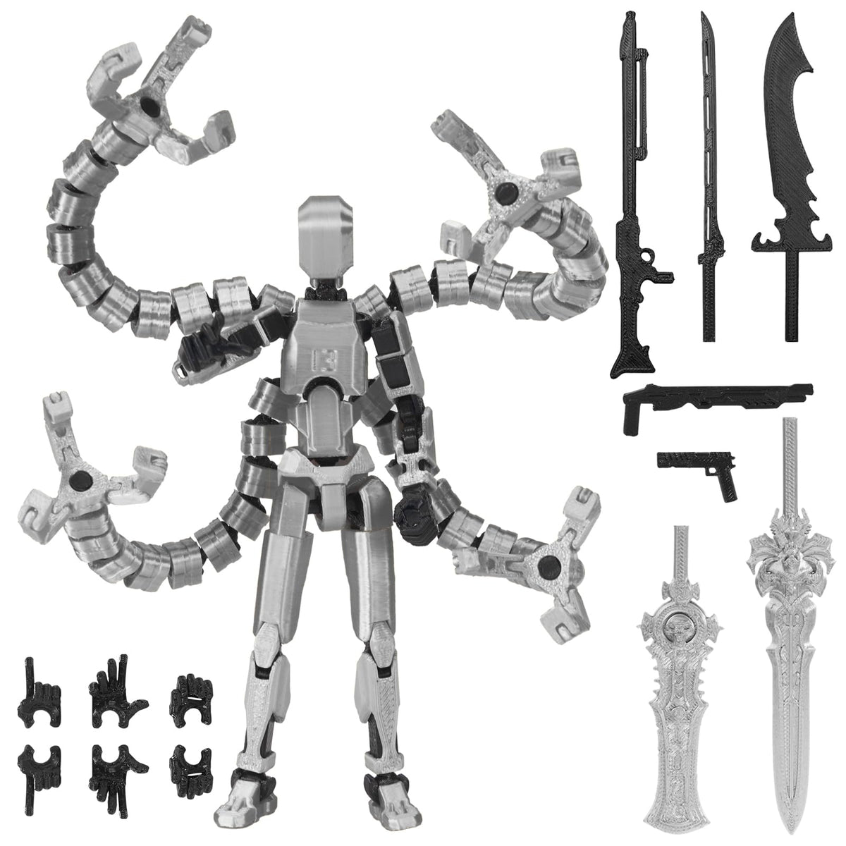 Pekuality T13 Figure Set—assembled figure ready for desk display.