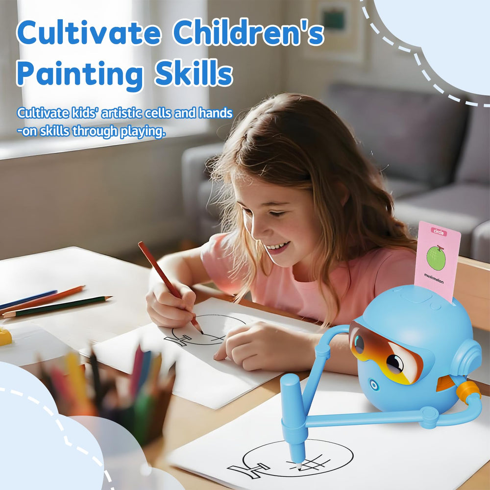 Peledic drawing robot with 12-color pens kit for vibrant sessions.
