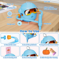 Peledic drawing robot board and packaging shown as a ready-to-gift kit.