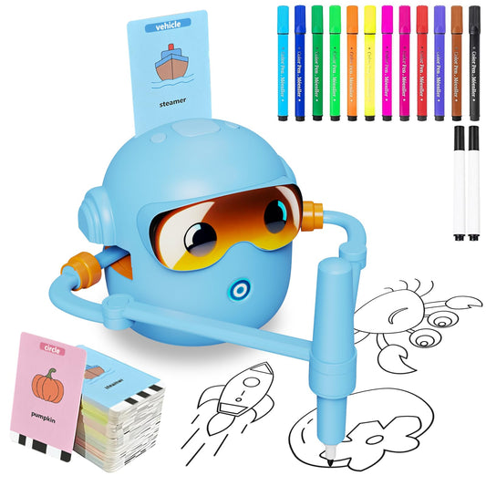 Peledic drawing robot for kids in action, boosting creativity and focus.