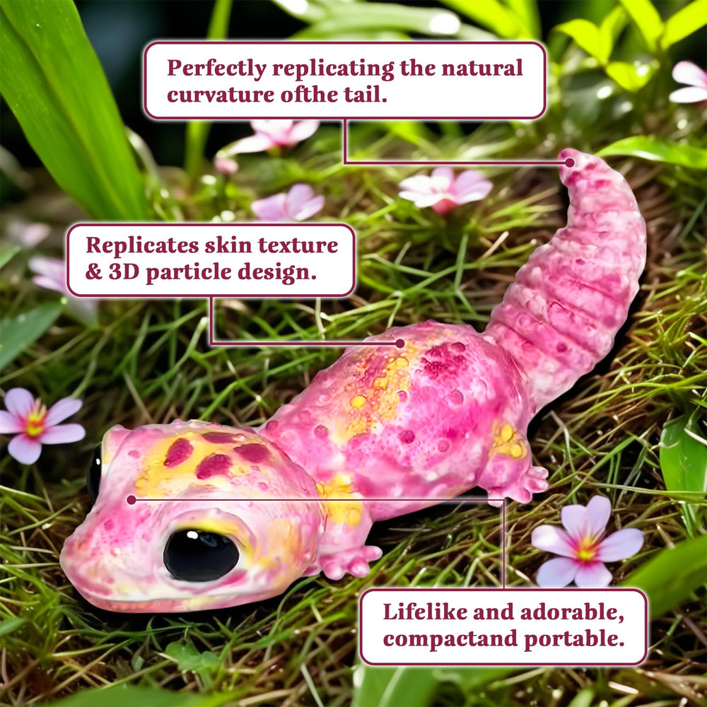 Peledic Taba Gecko Squishy packaging shown in an OPP bag for hygiene.