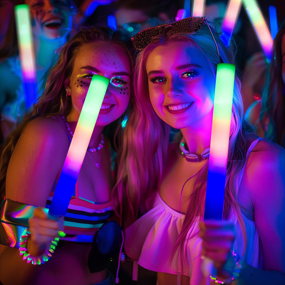 pelreame foam glow stick with three modes for dynamic lighting
