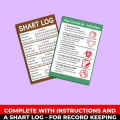 Pelto Shart Survival Set hazmat bag designed for discreet disposal after use