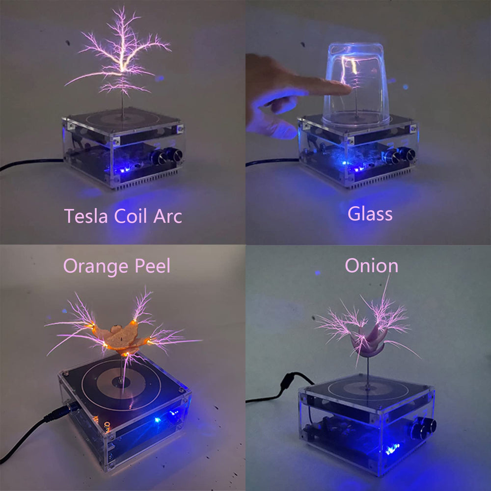 PEMENOL musical Tesla coil touch interaction highlights tactile electric response.