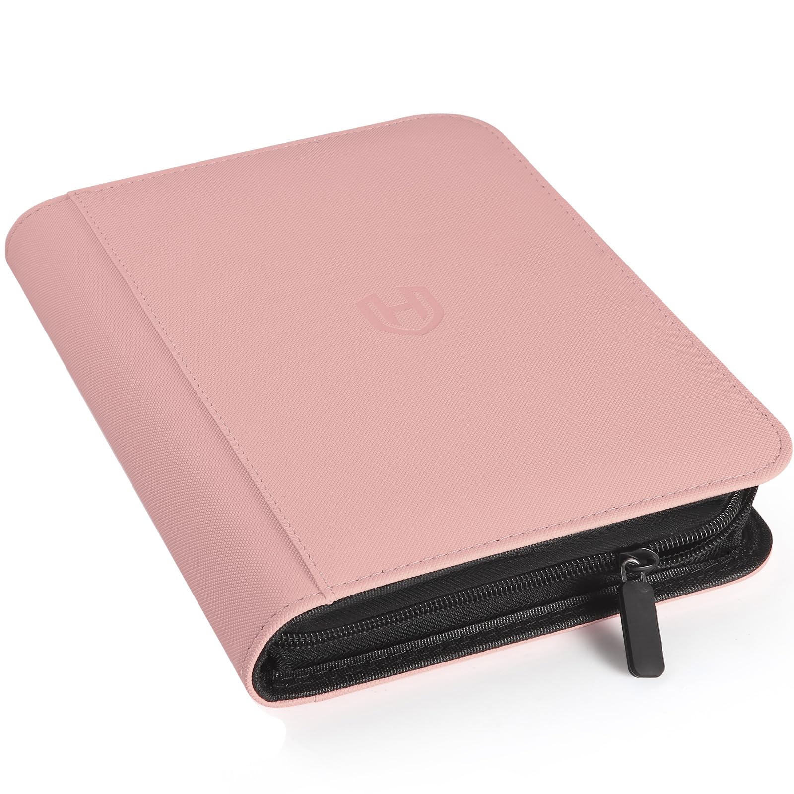 Pemocyny card binder 4-pocket zipper for organized trading cards on the go