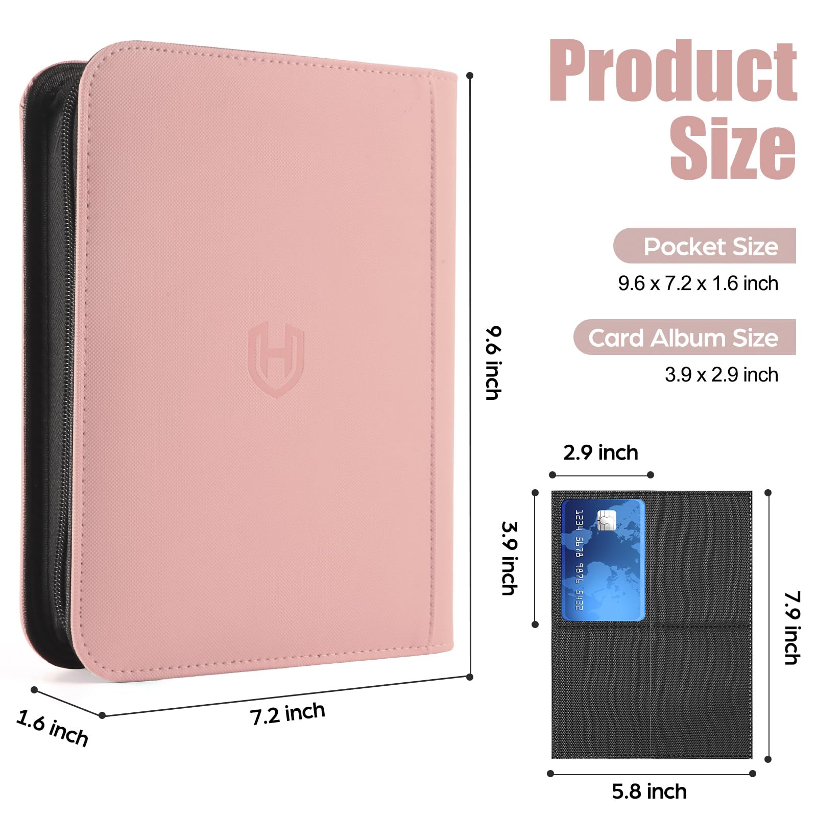 Pemocyny premium PU cover protects cards during travel and display