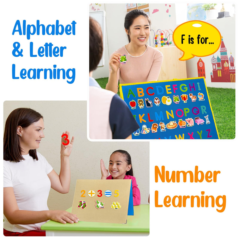 Pengfull felt set is ideal for teachers and parents during travel or classroom use.