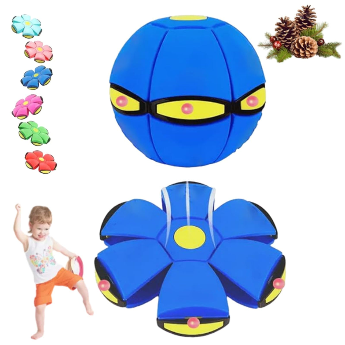 Peocryy Magic Bouncing Ball close-up shows a soft texture for safe play.