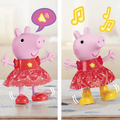Peppa Pig boots off for party mode with music and phrases