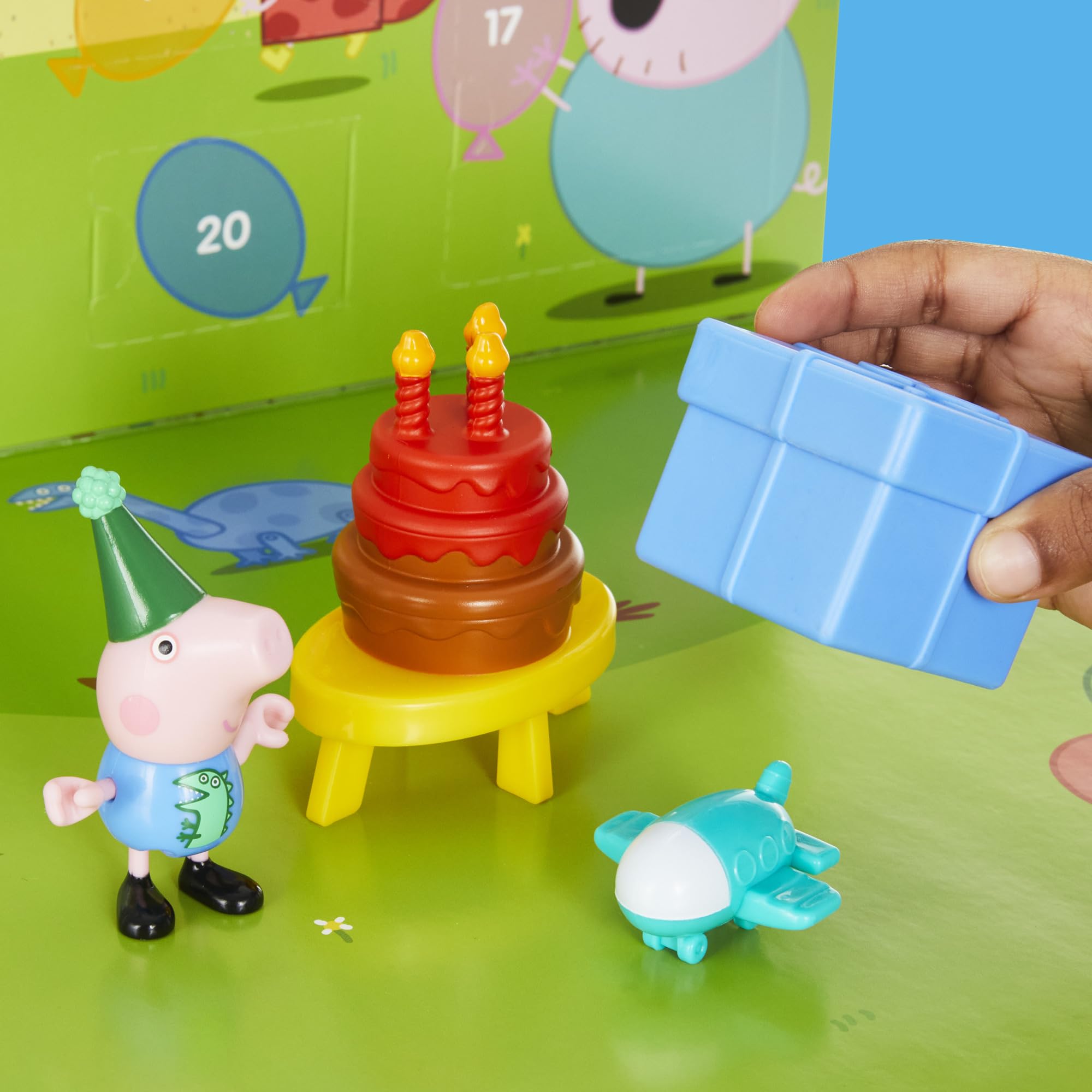 Daddy Pig 3-inch figure adds a recognizable character to countdown fun
