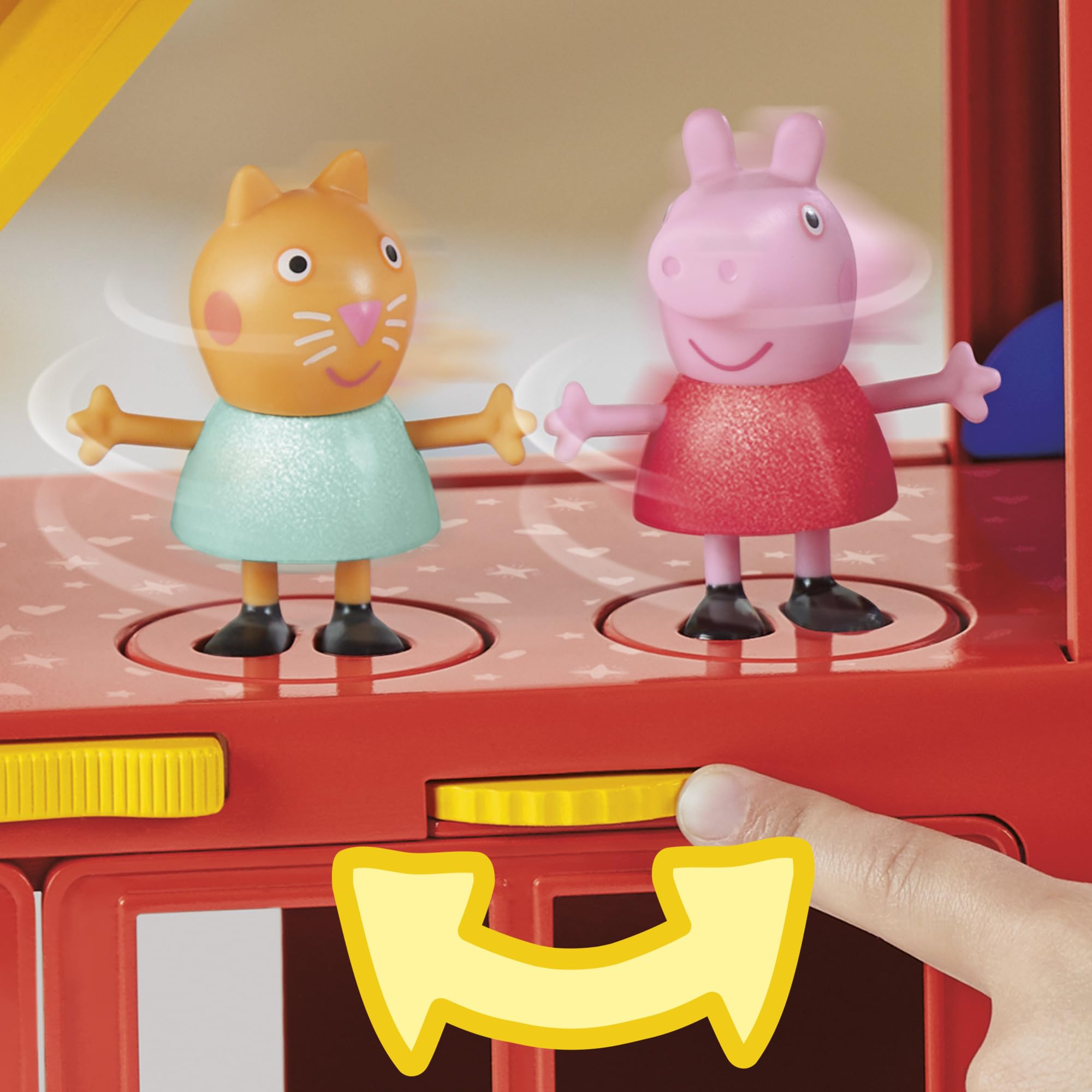 Danny Dog figure ready to jump into Peppa Pig party playset action.
