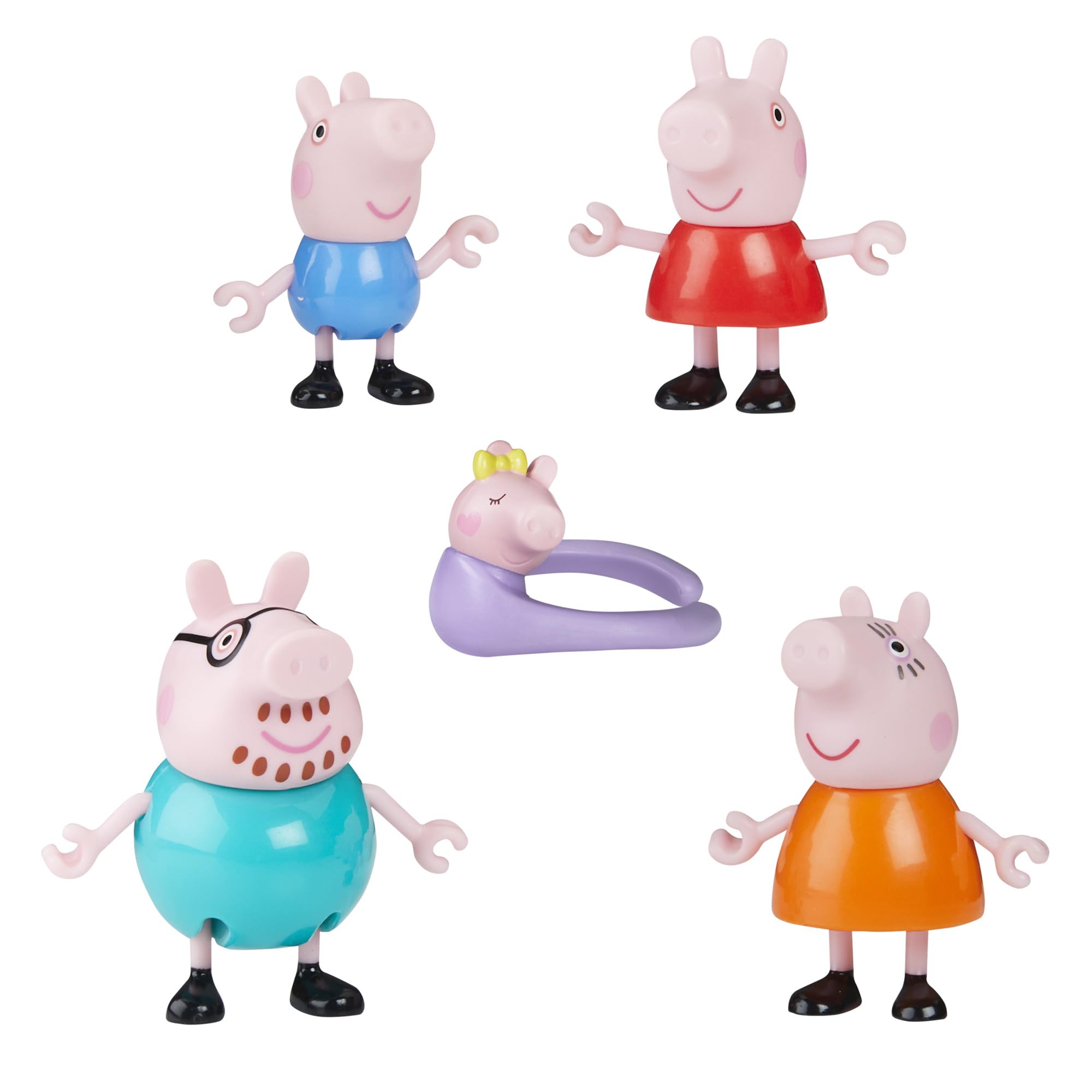 Peppa Pig Daddy Pig figure ready for imaginative play.