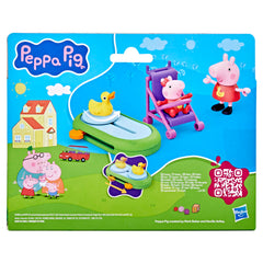 Peppa Pig family figures for imaginative play.