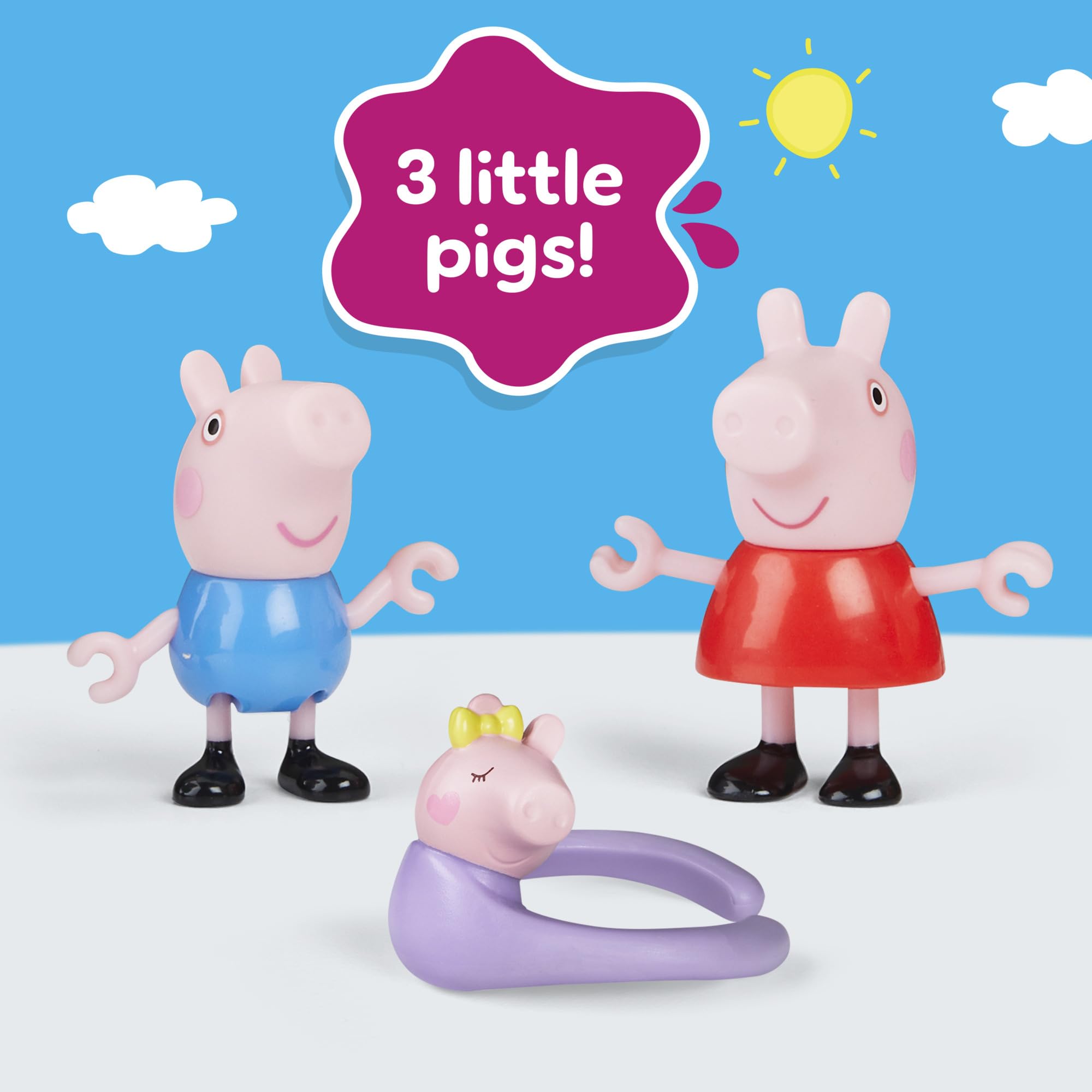 Peppa Pig George figure ready for adventures.