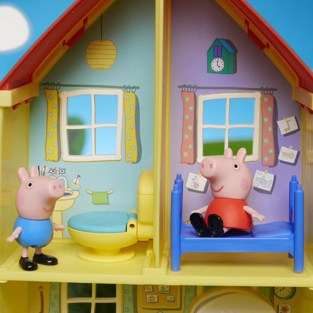 Red car with sounds from the Peppa Pig playset for storytelling