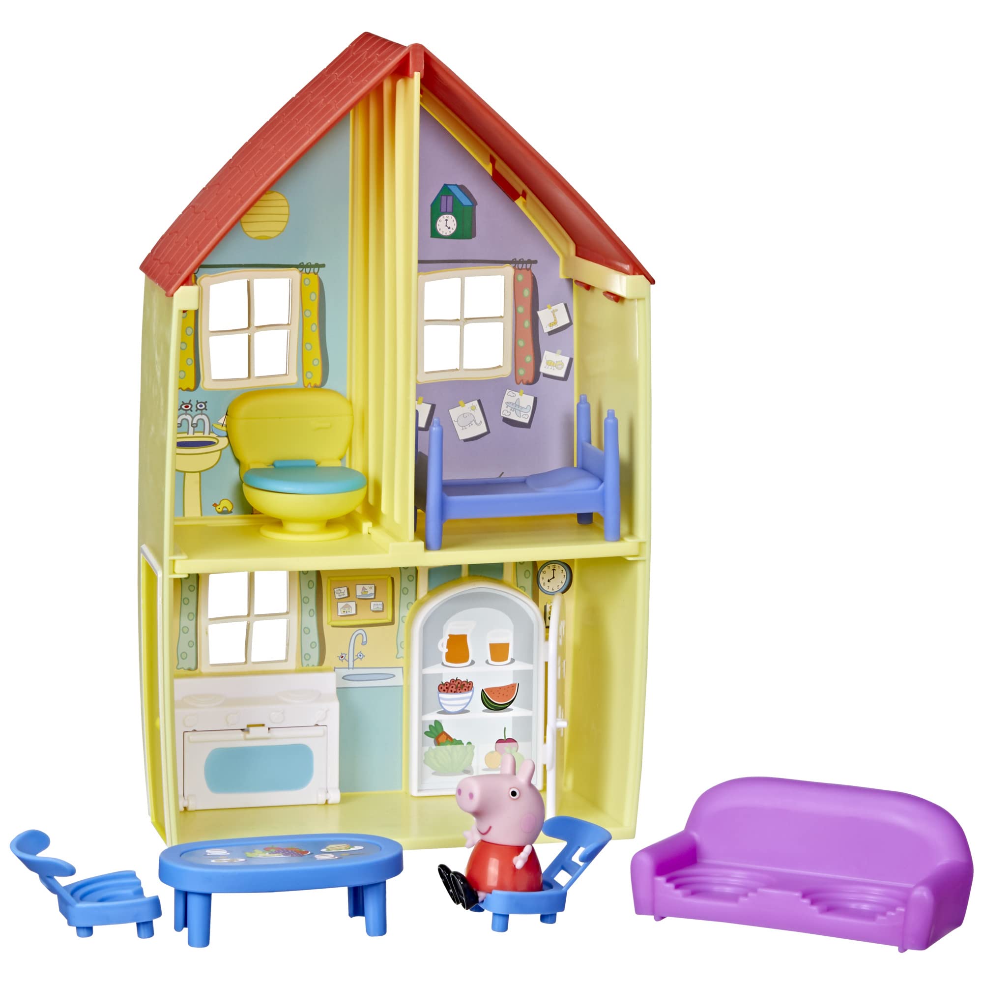 Peppa Pig family house bed for cozy pretend play and bedtime stories.