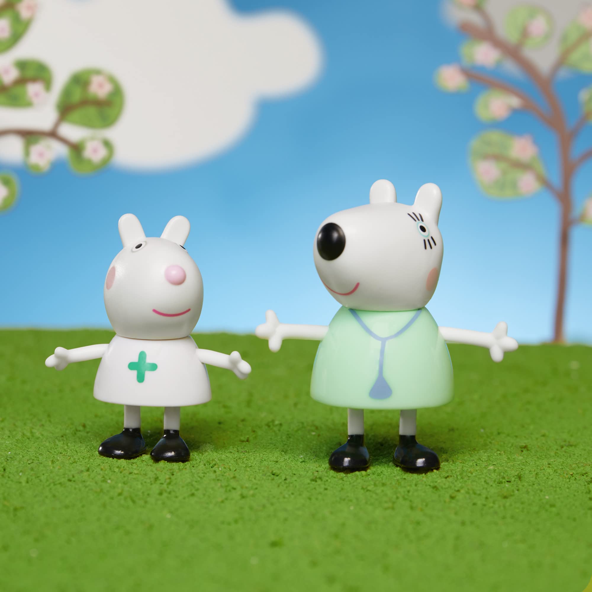 Peppa Pig gift-ready set of preschool figures sparks imaginative pretend play.