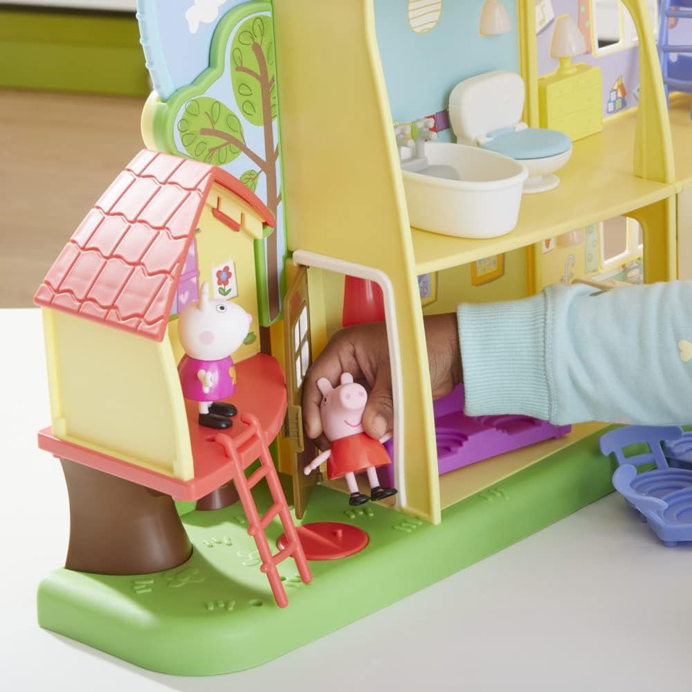 Open-door scene invites kids to explore Peppa's house activities
