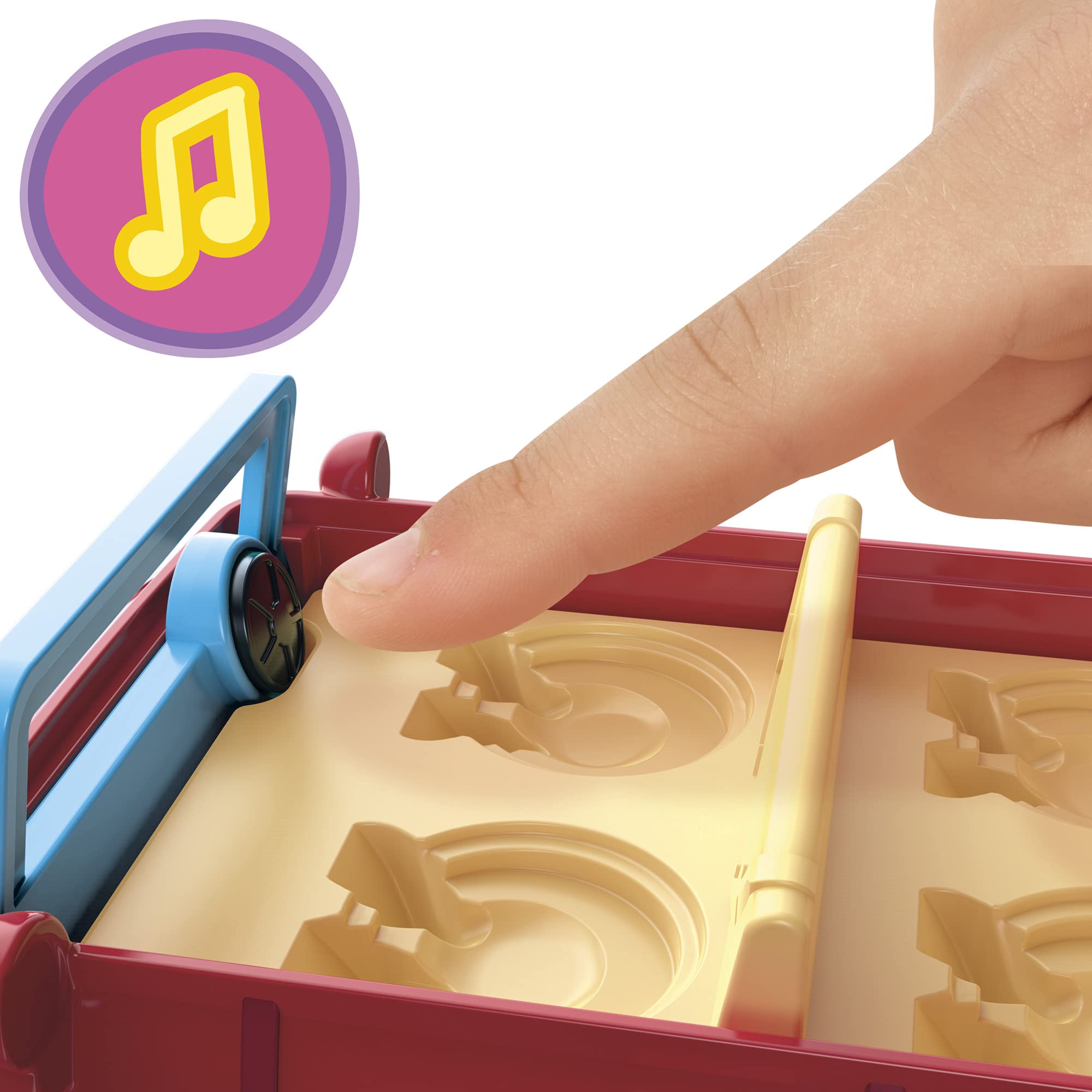 Peppa Pig push-to-roll wheels for active, mobile play.