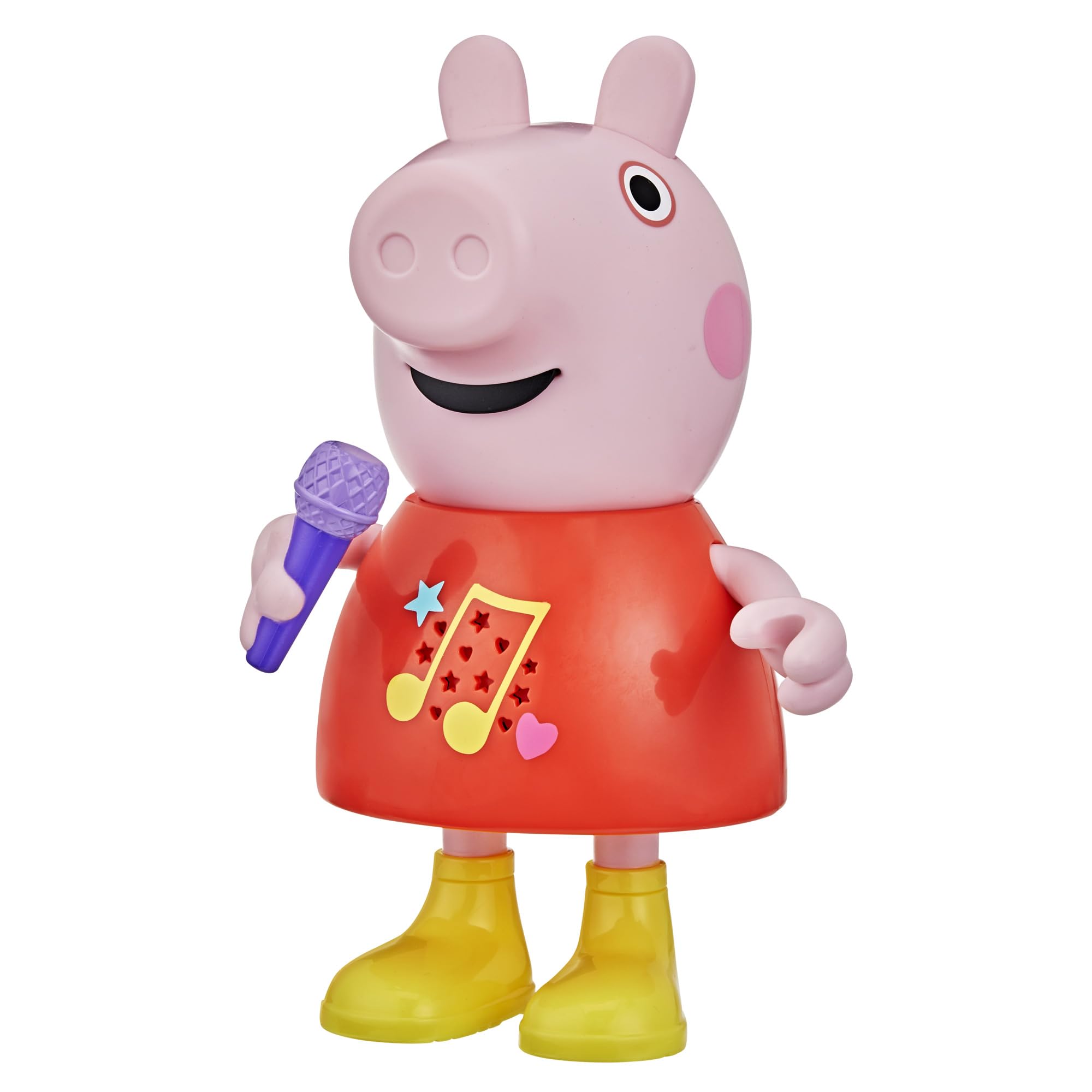 Peppa Pig Talk & Sing Peppa Doll with microphone switch for mode changes and interactive play