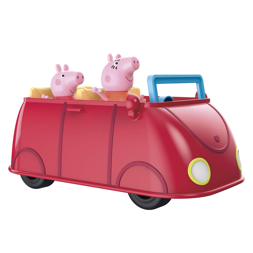 Peppa Pig two figures inside car enables storytelling and role-play.