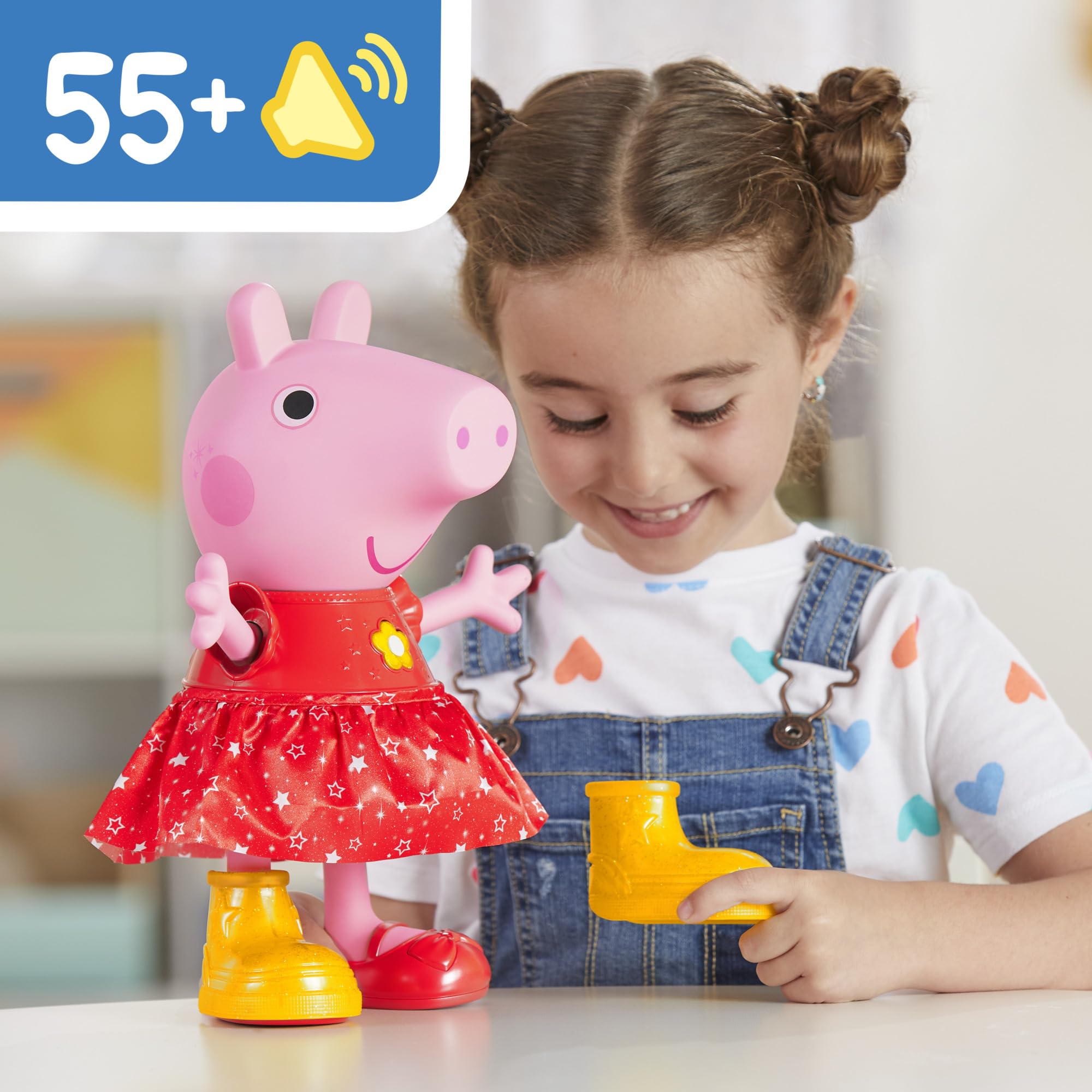 Peppa Pig yellow removable wellies enable mode switching during play