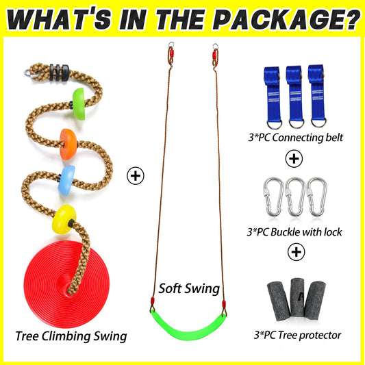 Perantlb multicolor climbing rope enhances kids grip and play