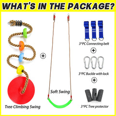 Perantlb multicolor climbing rope enhances kids grip and play