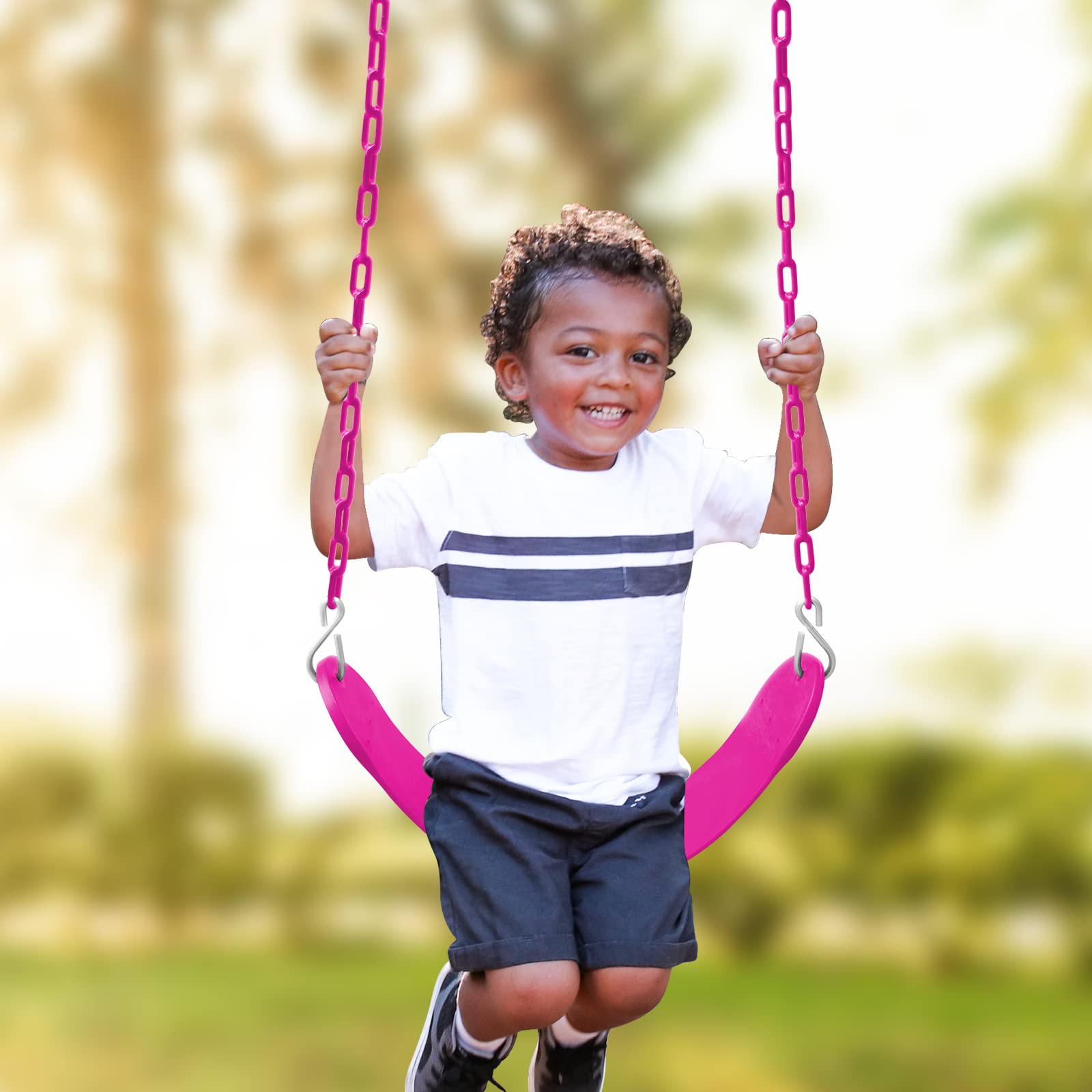 Perantlb family-friendly swing usable by two children at once