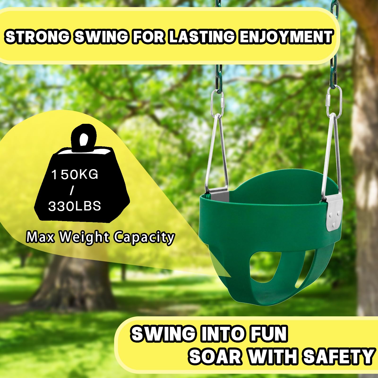 Perantlb safety-coated chain reduces pinch risk during play