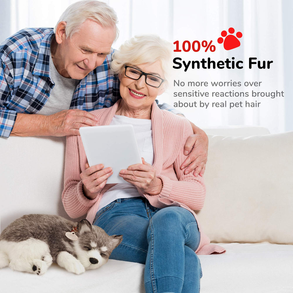 Care-free interaction with Perfect Petzzz Alaskan Husky, no real pet hygiene required.