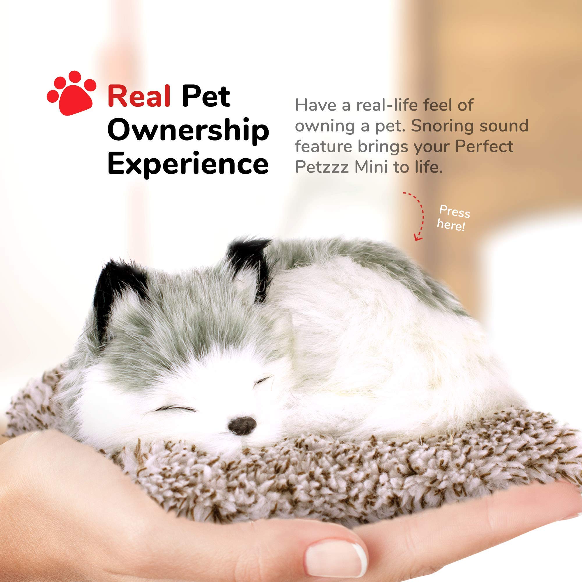Perfect Petzzz Minis Alaskan Husky with synthetic fur as a hypoallergenic alternative