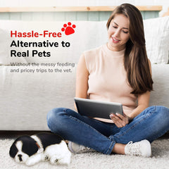 Perfect Petzzz Border Collie synthetic fur closeup showing texture