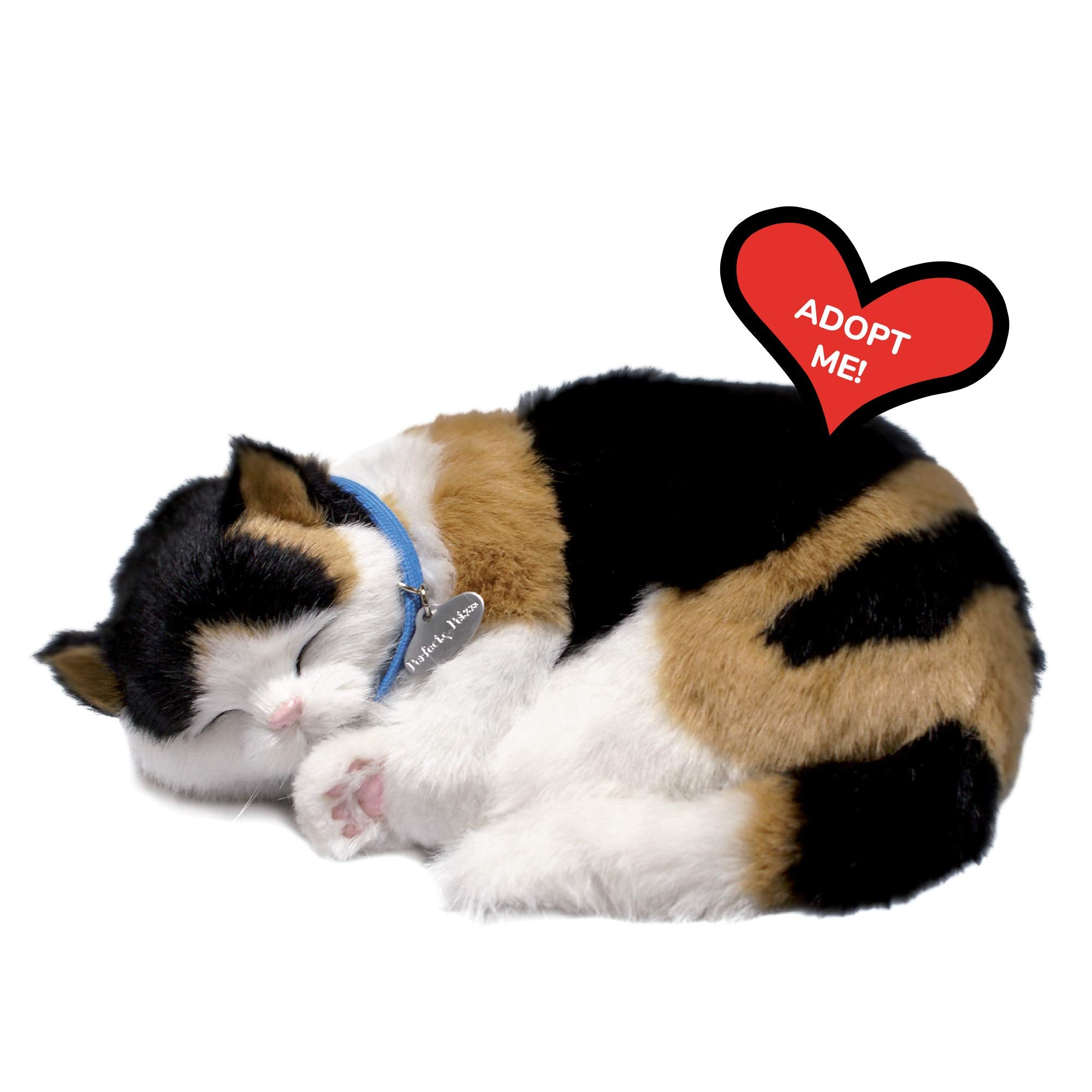 Perfect Petzzz Calico Cat in breathing interaction showcases lifelike companionship.