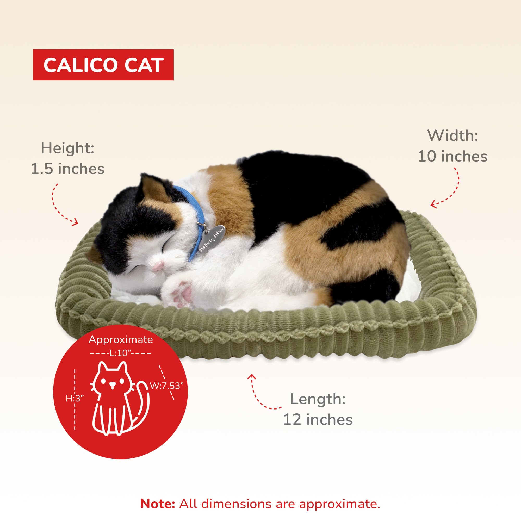 Perfect Petzzz Calico Cat highlights a hassle-free, mess-free pet experience.