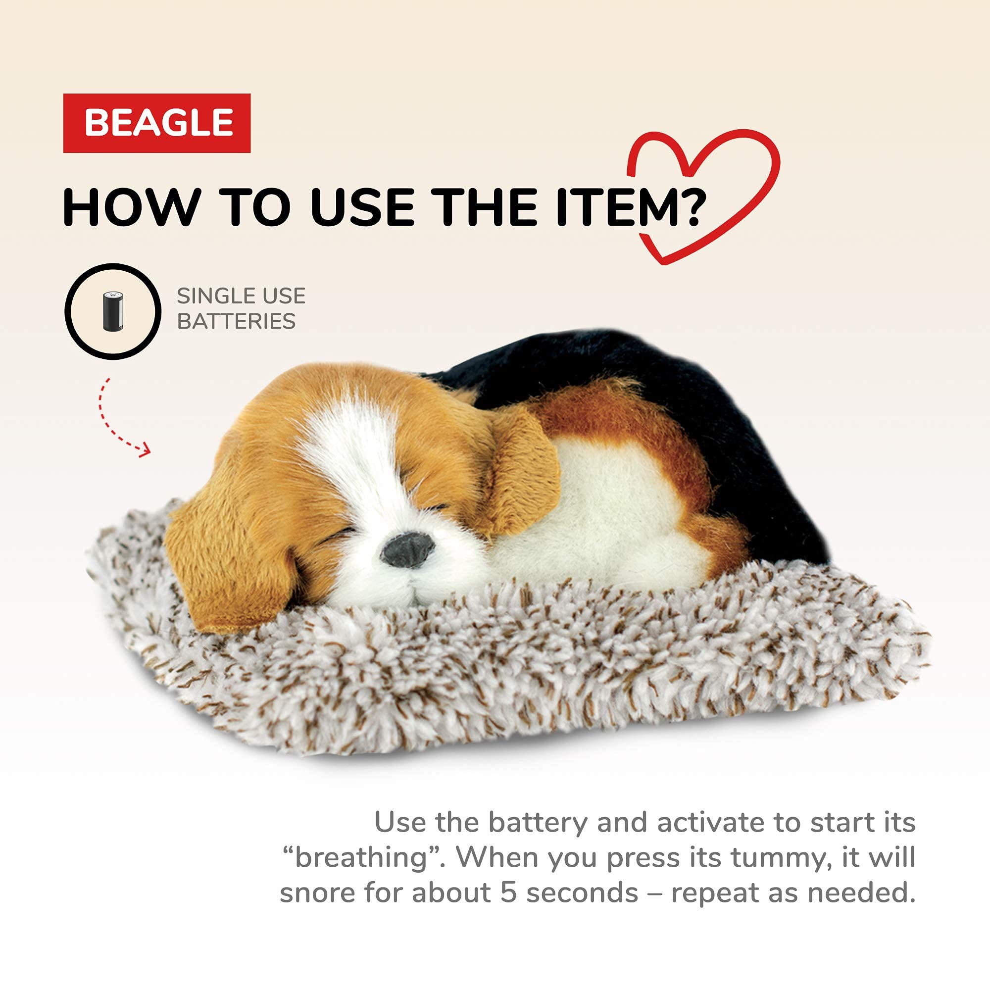 Perfect Petzzz Mini Beagle lifelike interaction for real-life feel.