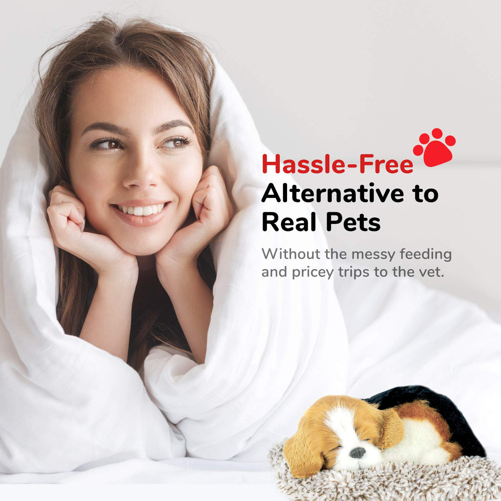 Perfect Petzzz Mini Beagle snoring feature for realistic cuddle moments.