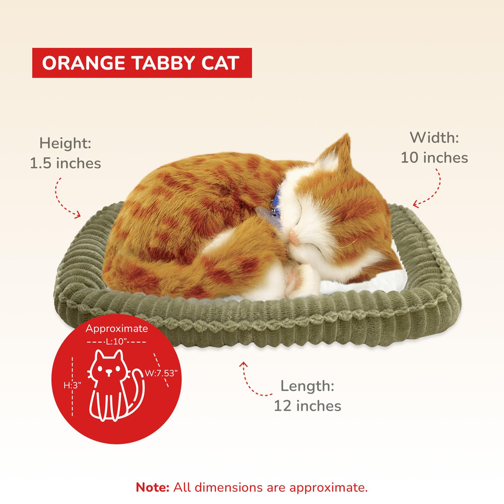 Perfect Petzzz orange tabby cat close-up fur reveals handcrafted synthetic coat